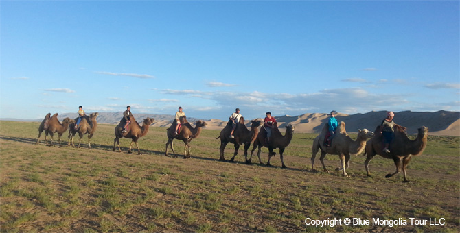 Tour Riding Active Travel Camel Caravan in Gobi Desert Image 01